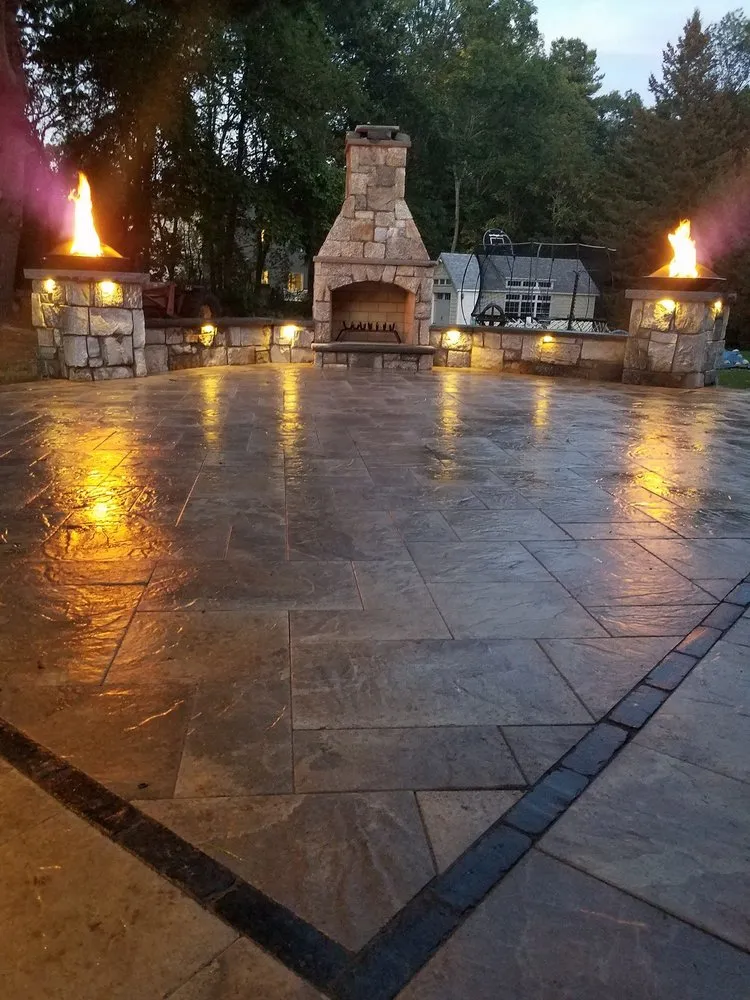 Custom outdoor landscaping in Hanson, MA - 1-877-Lawn-Crew