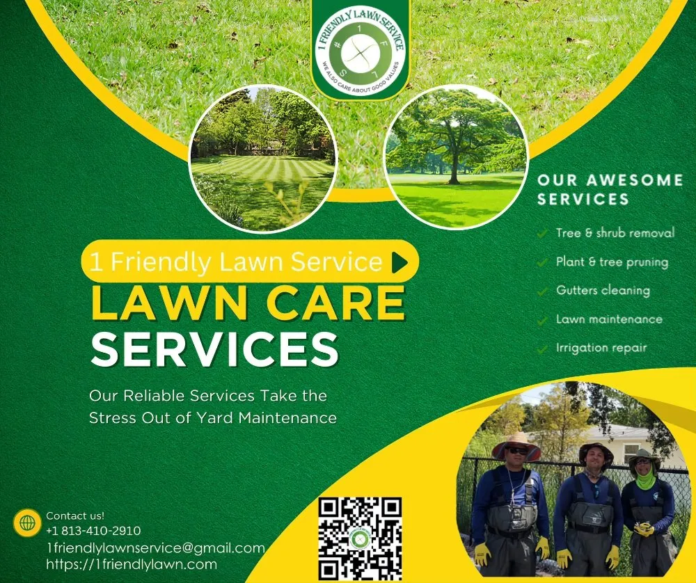 Expert landscape installation experts serving Tampa, FL - 1 Friendly Lawn Service