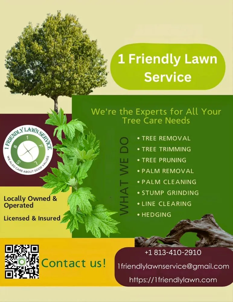 Trusted outdoor landscaping experts serving Tampa, FL - 1 Friendly Lawn Service