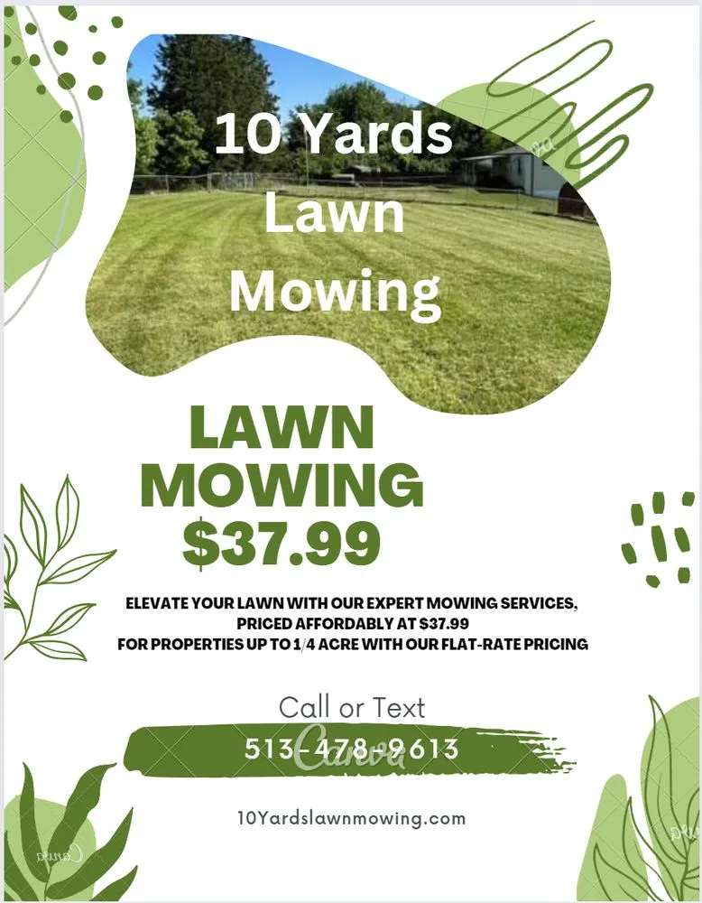 Top-rated residential landscaping for year-round maintenance across Cincinnati, OH - 10 Yards Lawn Mowing
