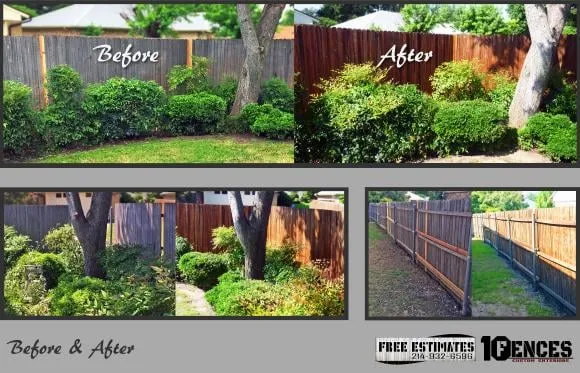 Custom outdoor landscaping in Dallas, TX by 10Fences Custom Exteriors
