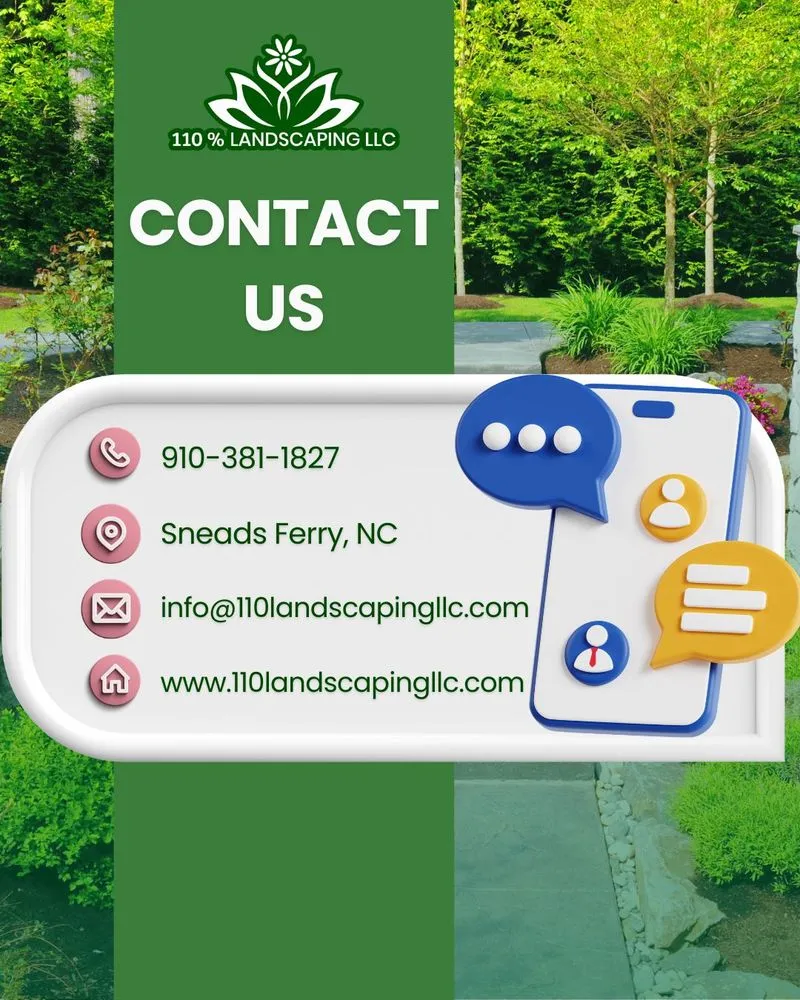 Professional garden landscaping in Sneads Ferry, NC - 110% Landscaping