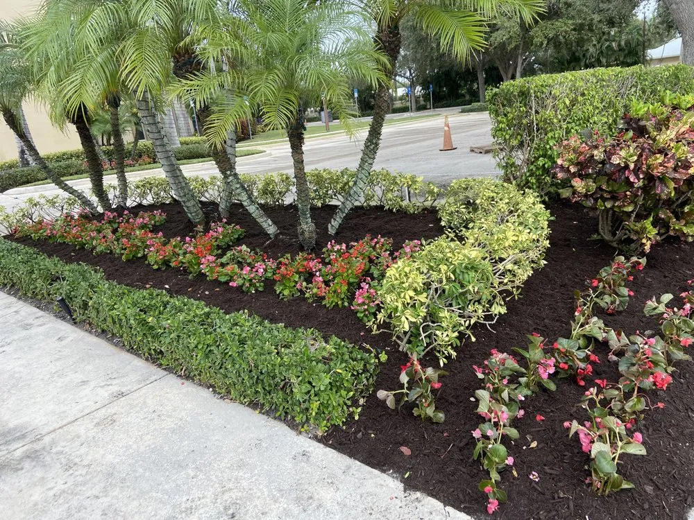 Custom landscape installation for outdoor upgrades in Davie, FL by 1988 Lawn Care