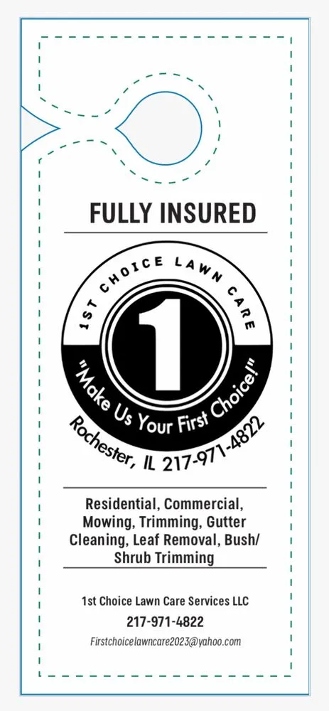 Affordable residential landscaping experts serving Rochester, IL - 1st Choice Lawn Care Services