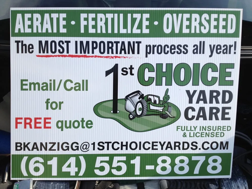 Custom landscape design in Dublin, OH by 1st Choice Yard Care