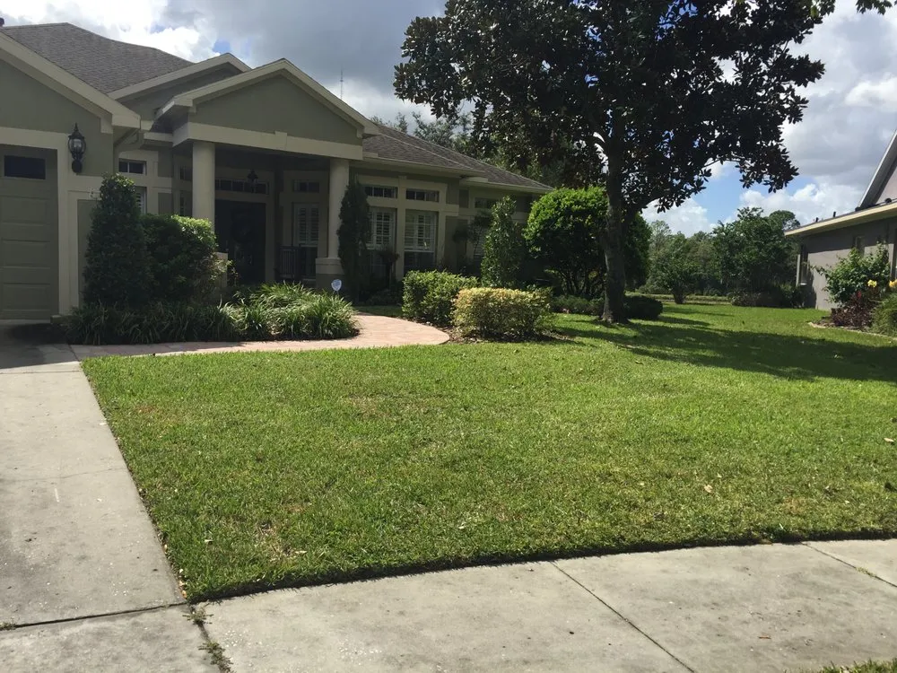 Local landscape installation in Tampa Bay, FL by 1st Class Lawn Services