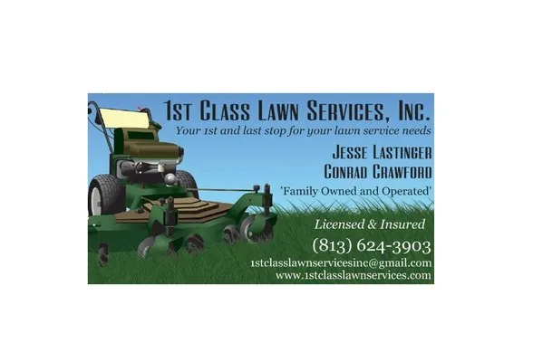 1st Class Lawn Services Logo