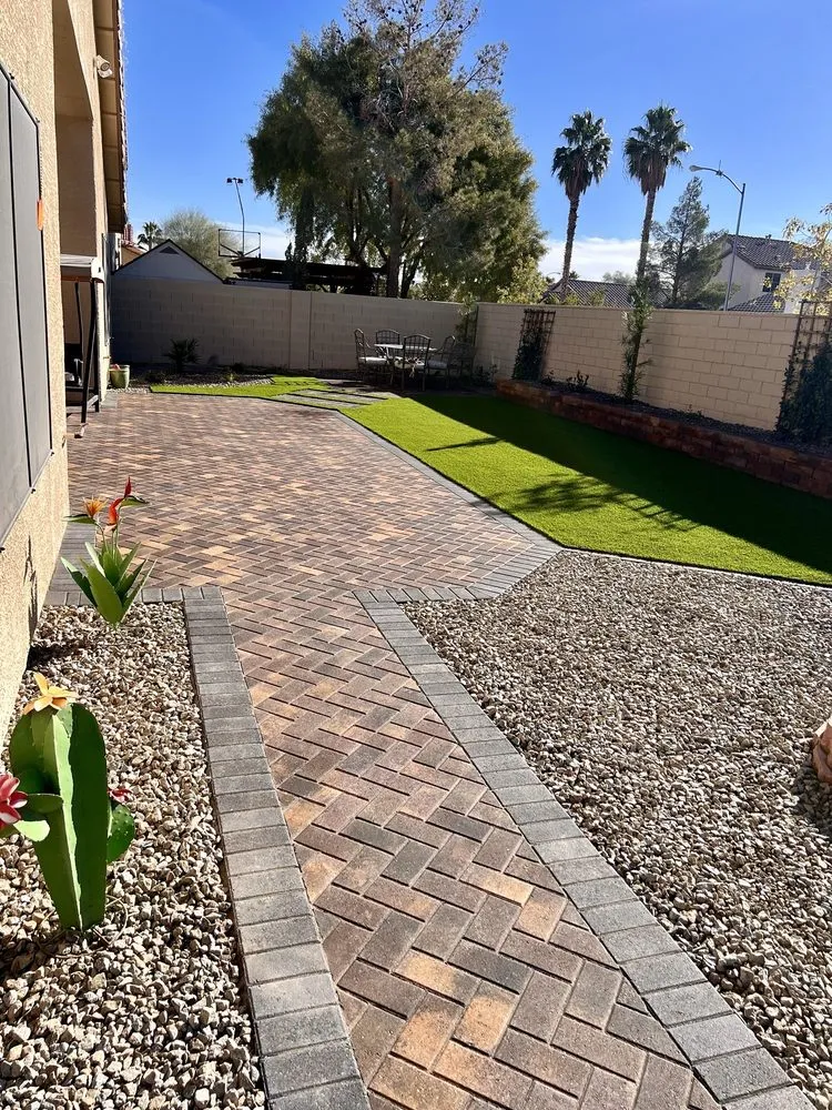 Expert landscape installation for beautiful yards in Las Vegas, NV by 2-15 Landscaping
