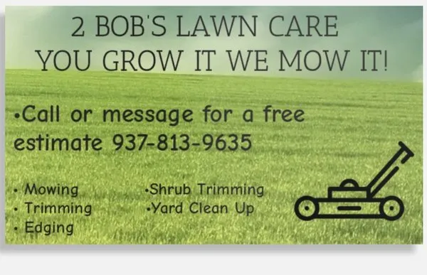 2 Bob’s Lawn Care Logo