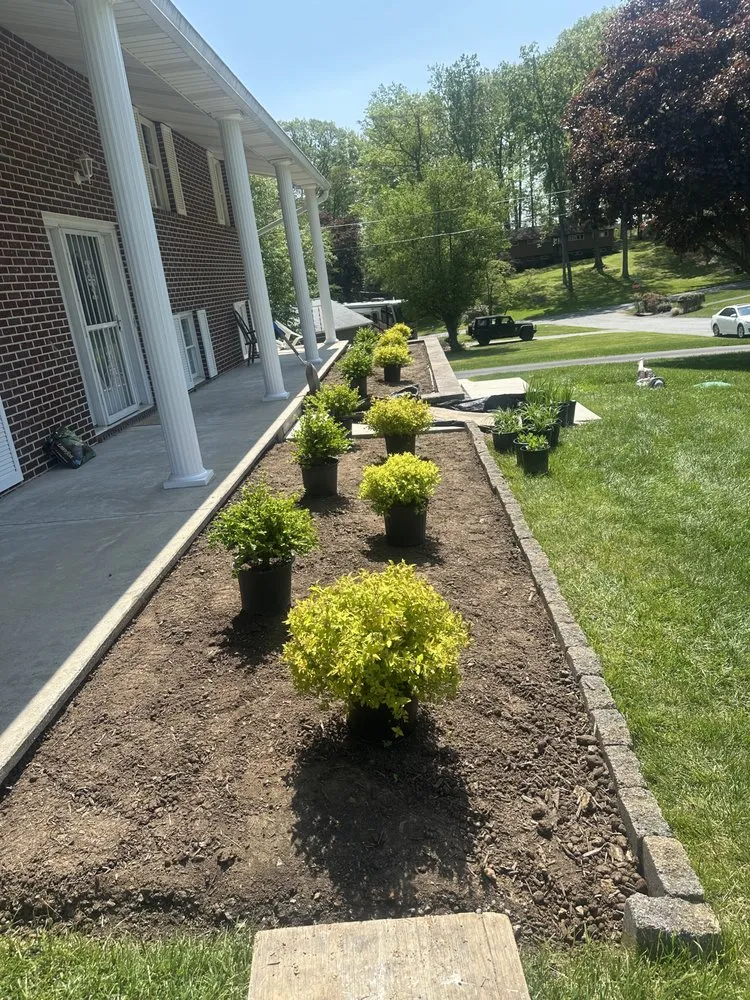 Custom garden landscaping for homes in Baltimore, MD by 2 Brothers Landscaping