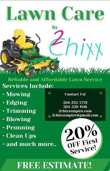 Local landscape design experts serving Harvey, LA - 2 Chixx
