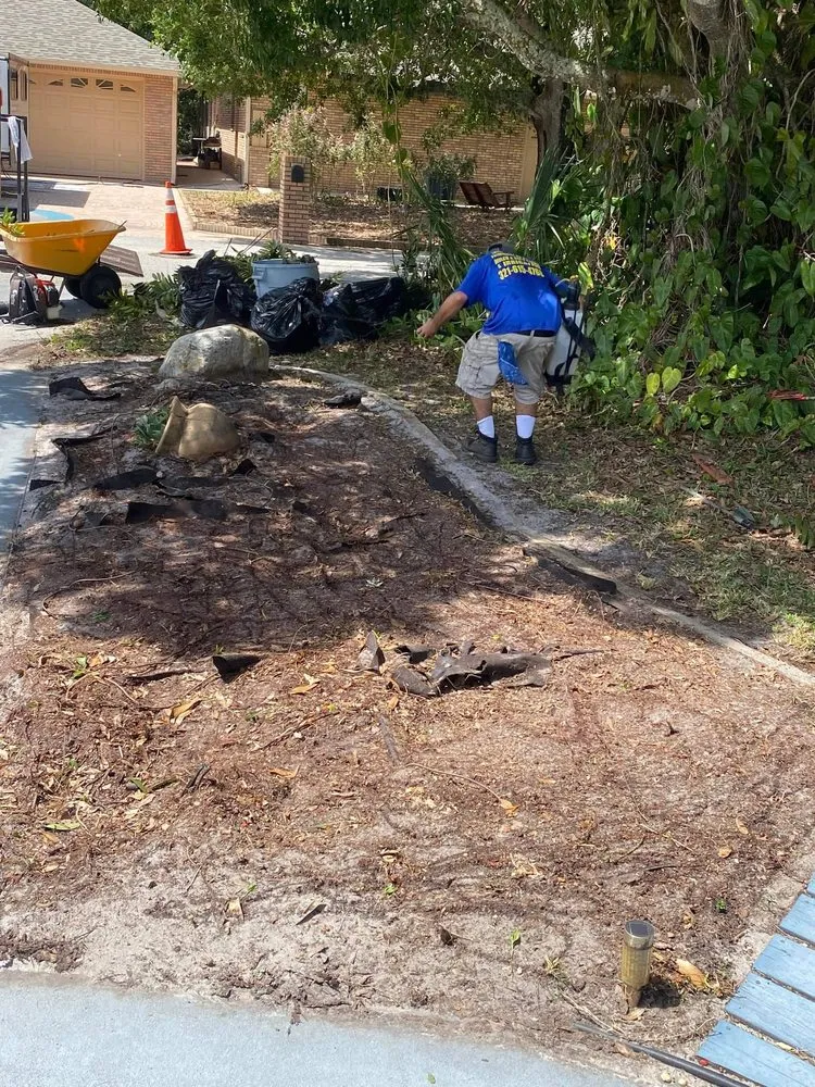 Affordable landscape installation in Palm Bay, FL by 2 Dimensions Complete Lawn and Tree Maintenance