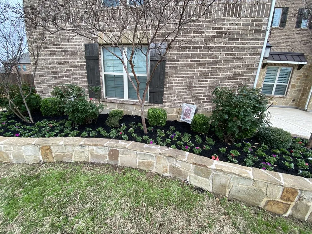 Custom garden landscaping in Fort Worth, TX - 2 Fat Guys Lawn Service
