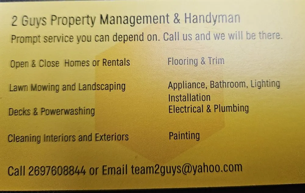 Expert yard maintenance in Ocqueoc, MI by 2 Guys Property Management & Handyman Services