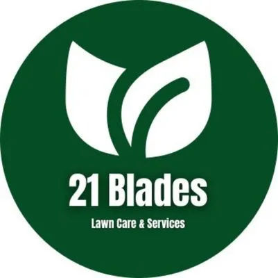21 Blades Lawn Care and Services Logo