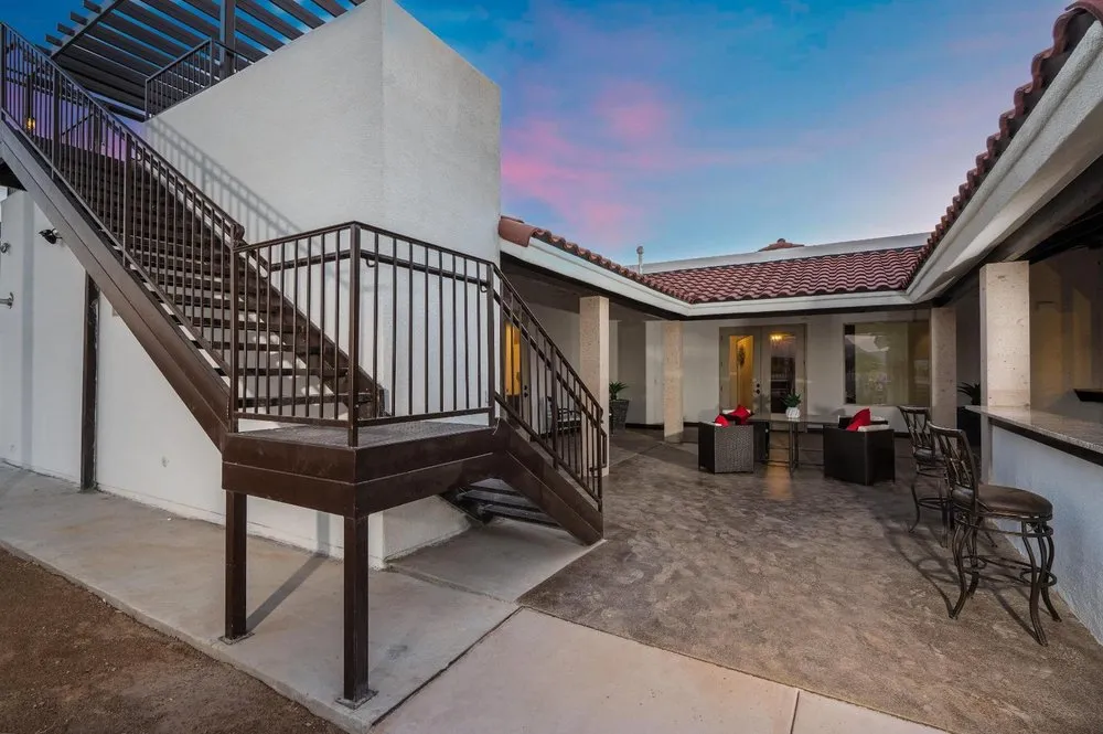 Custom outdoor landscaping in El Paso, TX by 24k Custom Homes, Construction and Landscaping