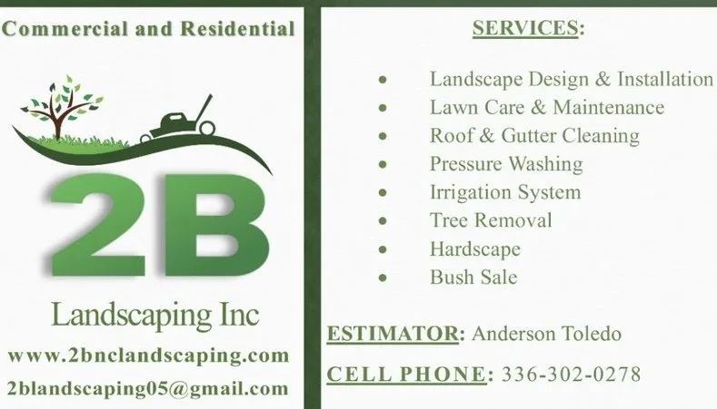 Top-rated lawn mowing service with custom design across Robbins, NC - 2B Landscaping
