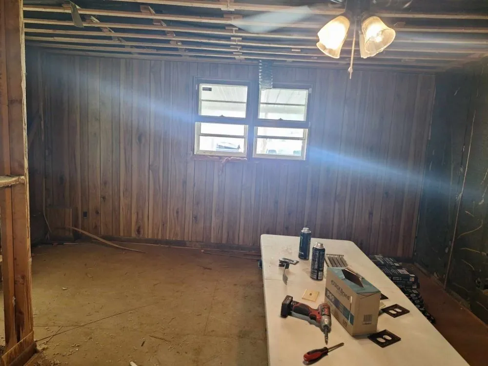 Custom yard cleanup service in Evansville, IN by 2Dudes 1Chick Lawn Services