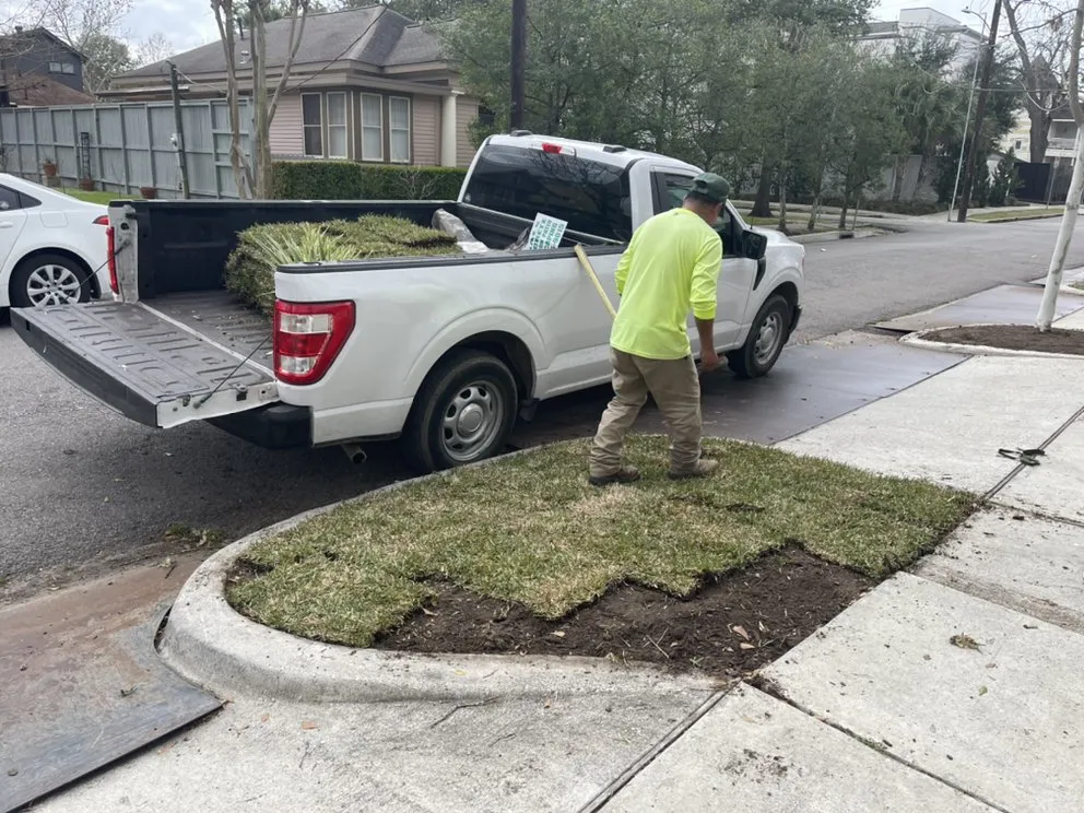 Affordable lawn mowing service for homes in Katy, TX by 2Gals Landscaping And Construction