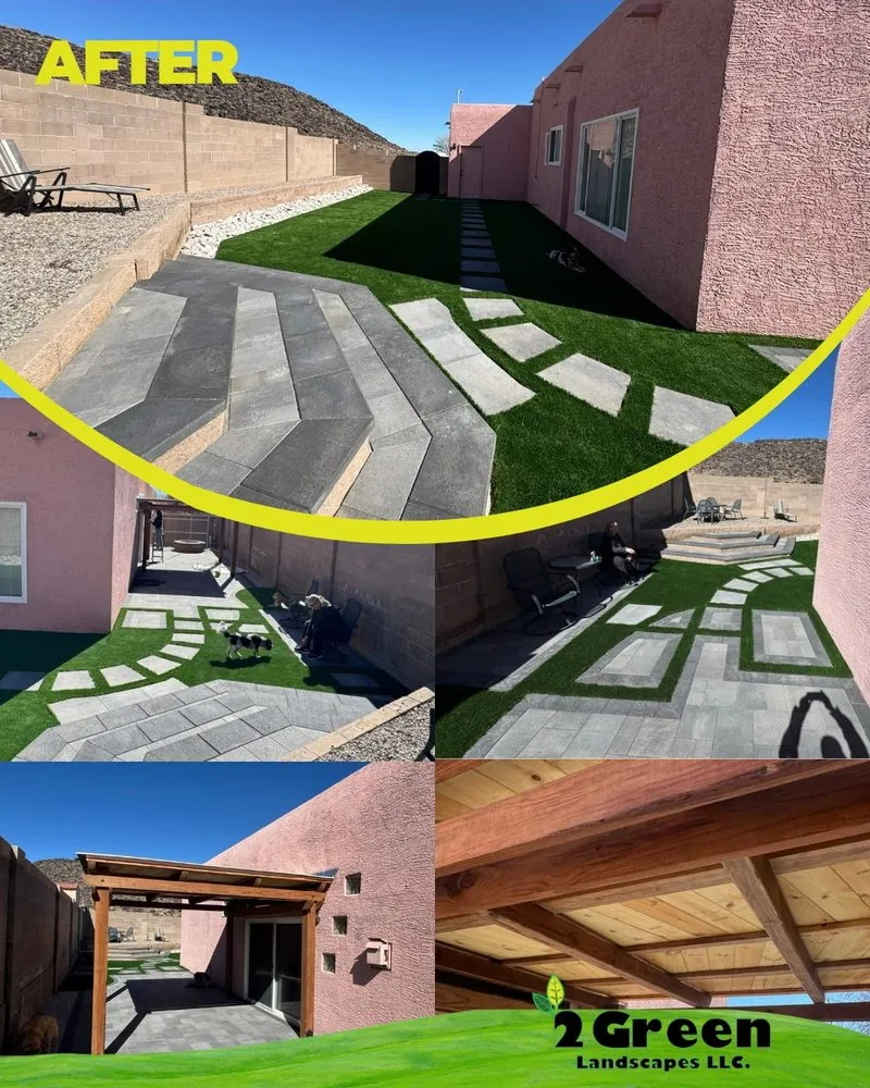 Custom outdoor landscaping in Albuquerque, NM by 2Green Landscapes