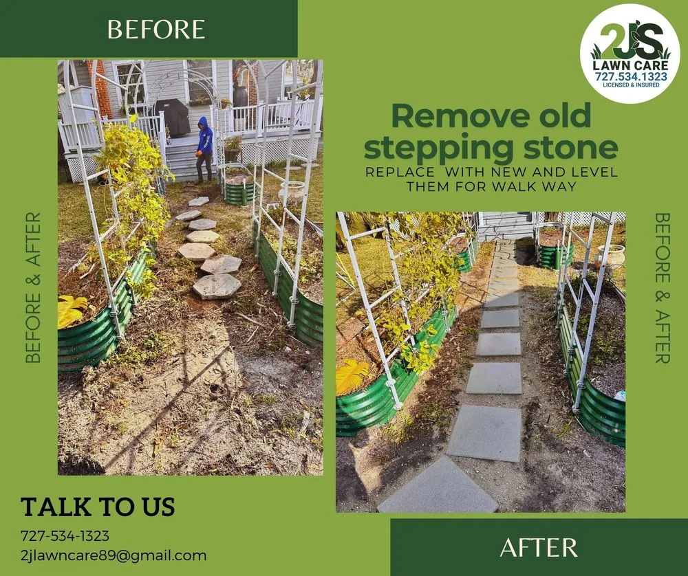 Professional yard maintenance with custom design across New Port Richey, FL - 2J’S Lawn Care