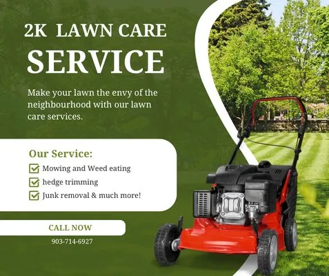 2K Lawn Care Service Logo