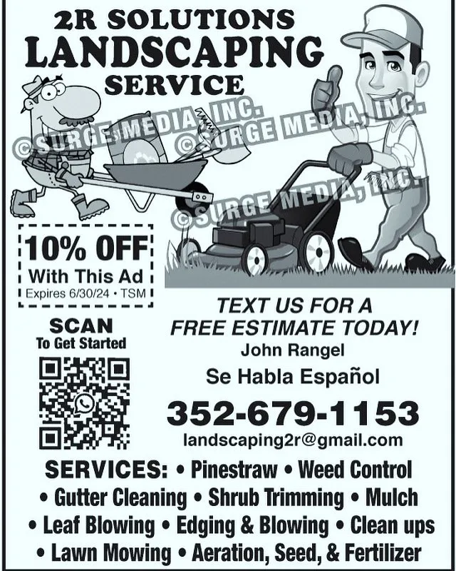 Custom lawn mowing service in Spring Hill, FL by 2R Solutions Landscaping Service