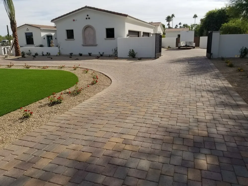Professional lawn mowing service in Phoenix, AZ by 3 Brothers Pavers