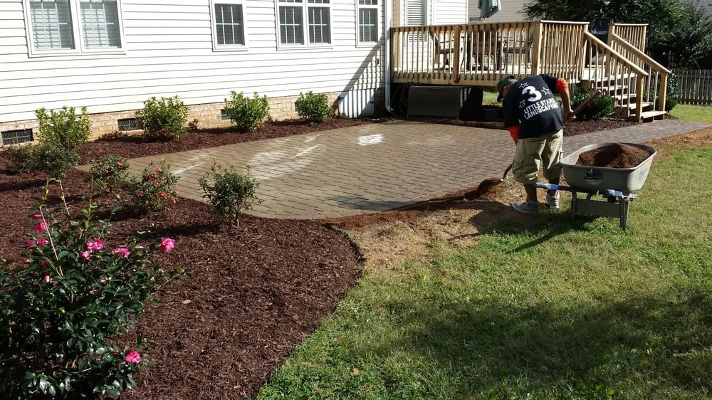 Affordable landscape installation in Huntersville, NC by 3 Little Stars Landscape