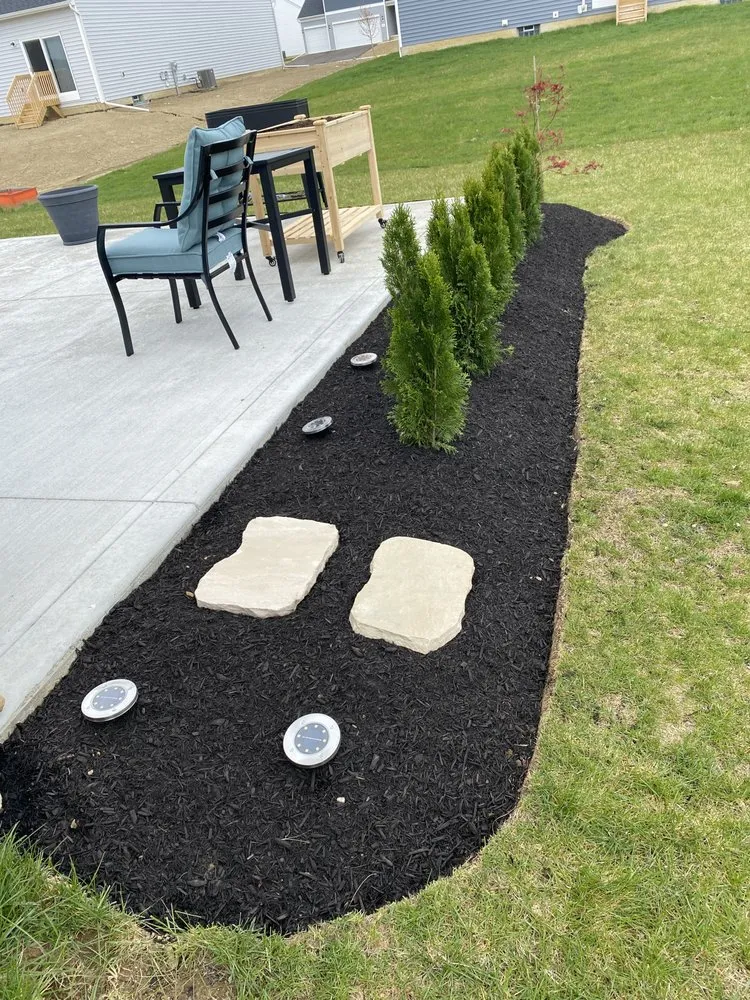 Professional garden landscaping for residential properties in Hilliard, OH by 3 Suns of Columbus