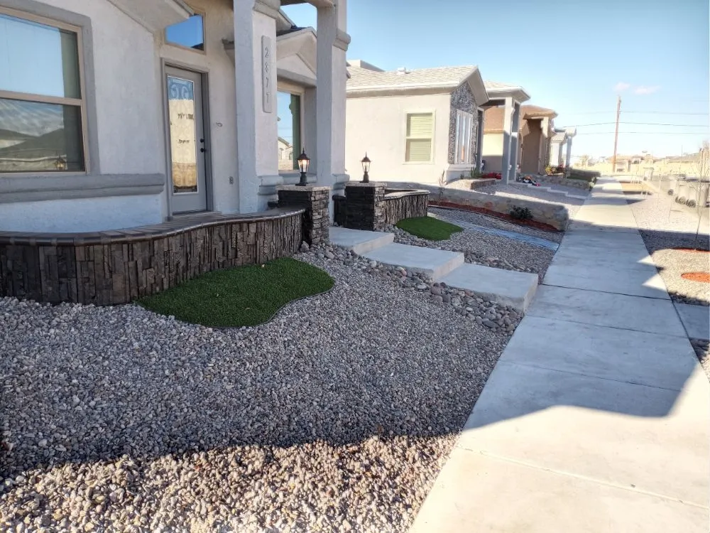 Affordable lawn mowing service for outdoor upgrades in El Paso, TX by 3 Valve Landscaping