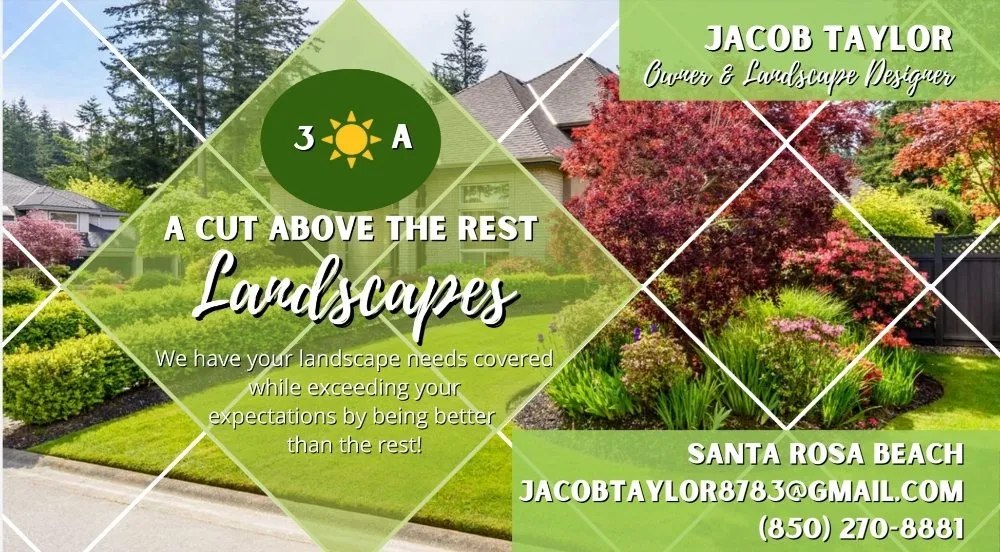 Affordable lawn care service for beautiful yards across Santa Rosa Beach, FL - 30A A Cut Above The Rest