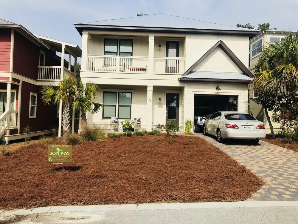 Reliable outdoor landscaping with custom design across Santa Rosa Beach, FL - 30A eco straw