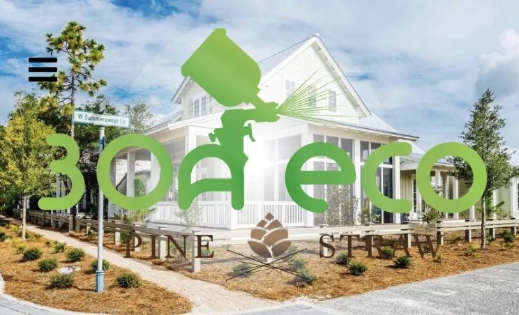 Affordable outdoor landscaping for homes in Santa Rosa Beach, FL by 30A eco straw