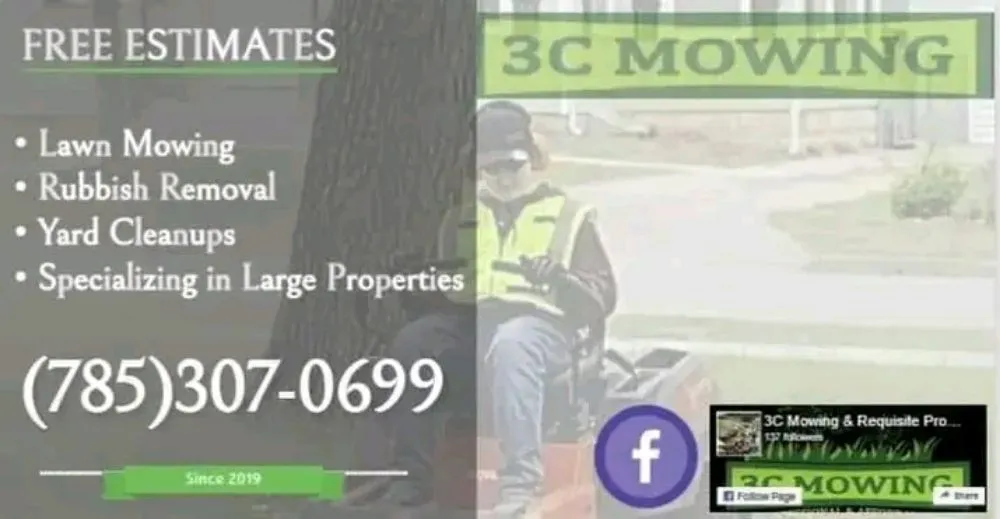 Top-rated lawn care service experts serving Junction City, KS - 3C Mowing & Property Management