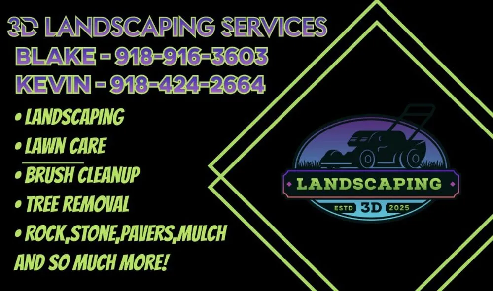 Custom lawn mowing service in McAlester, OK - 3D Landscape Service