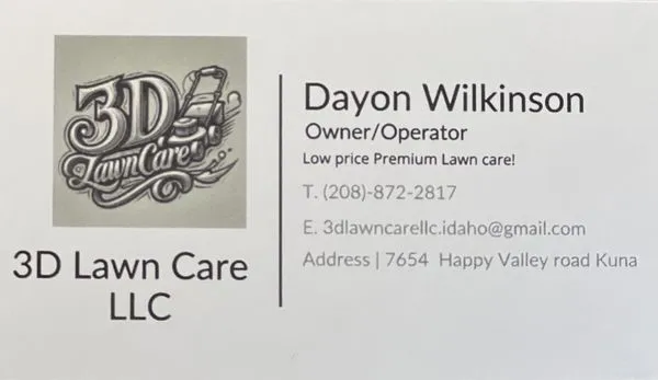 3D Lawn Care Logo