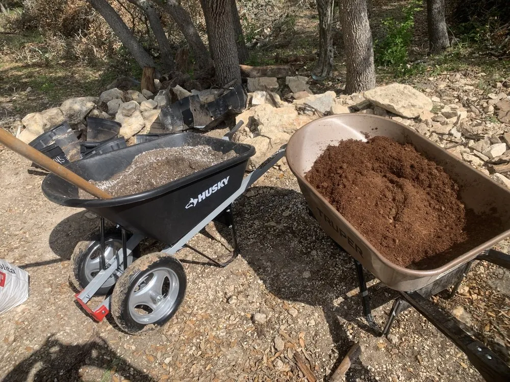 Custom garden landscaping in Keller, TX by 3D Pools