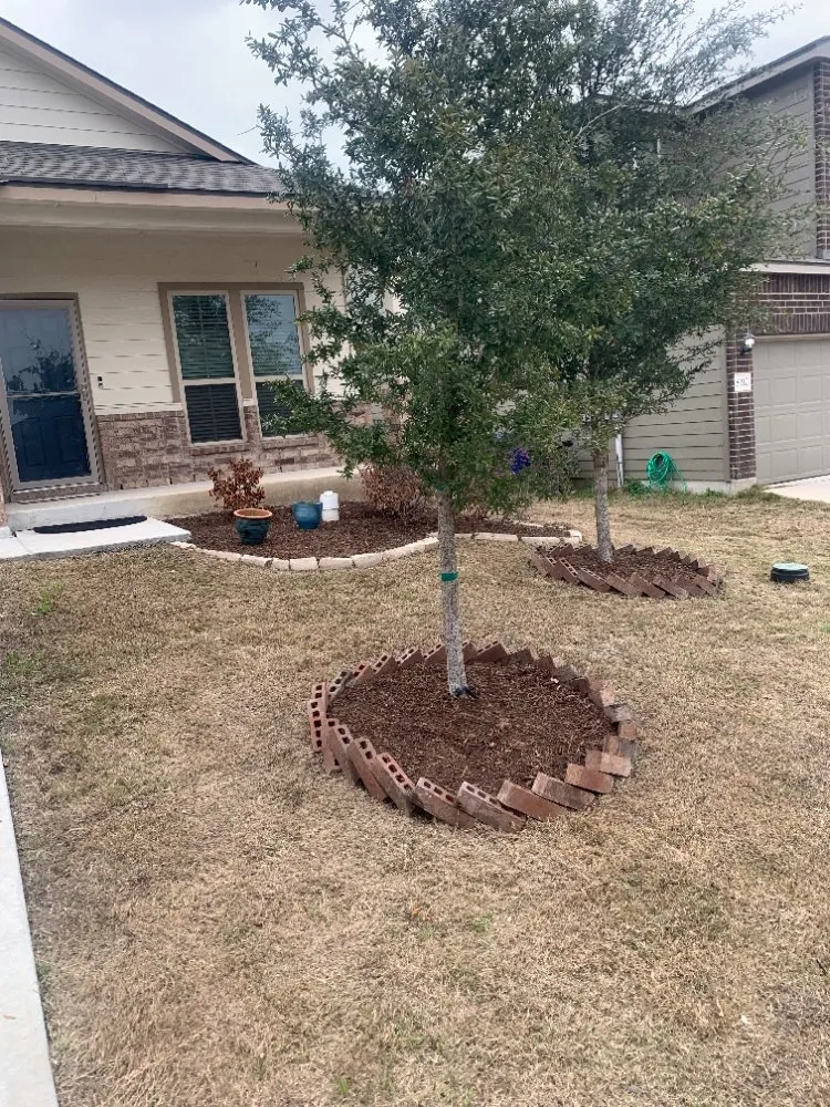 Local landscape installation in Floresville, TX by 3K Landscaping