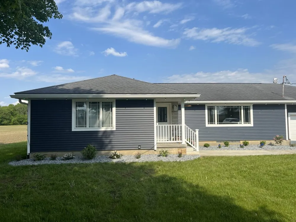 Professional landscape installation for residential properties in Monroeville, OH by 4 County Lawncare