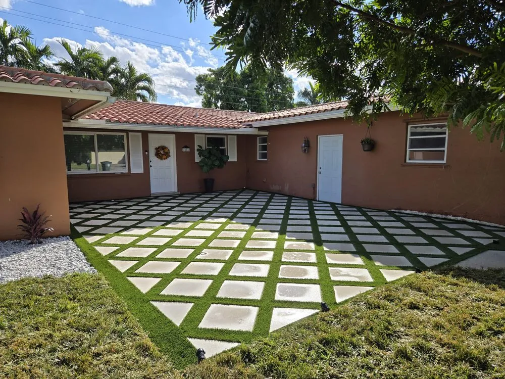 Expert garden landscaping for beautiful yards in Jupiter, FL by 4 Ever I Play Synthetic Turf
