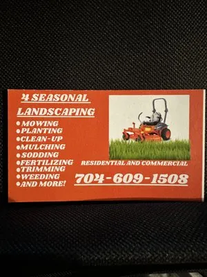 4 Seasonal Landscaping Logo