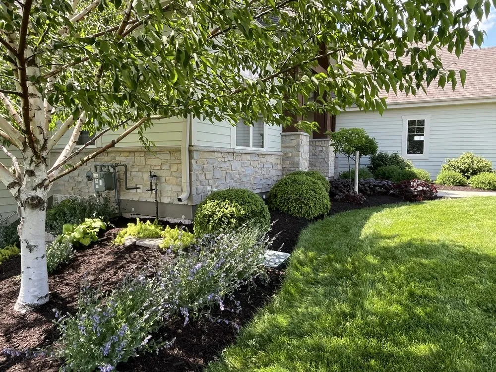 Custom garden landscaping for beautiful yards in West Milwaukee, WI by 4 Seasons Landscape Mulch & More