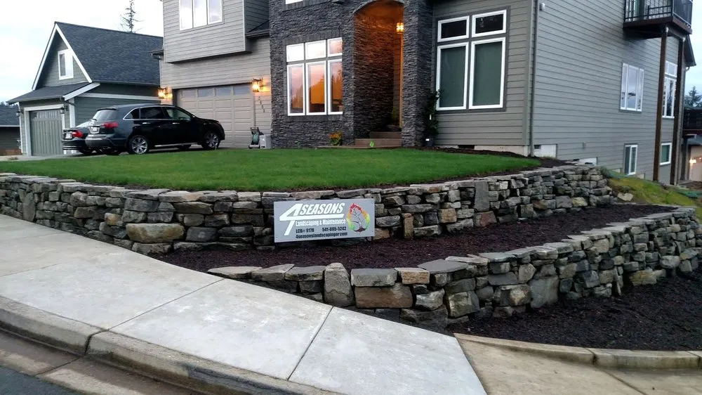 Expert lawn mowing service in Creswell, OR by 4 Seasons Landscaping & Maintenance