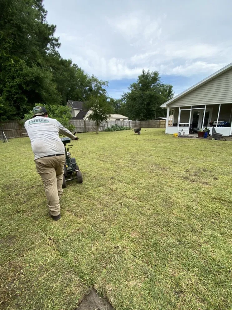 Local yard cleanup service near you in Brunswick, GA by 4 seasons landscaping