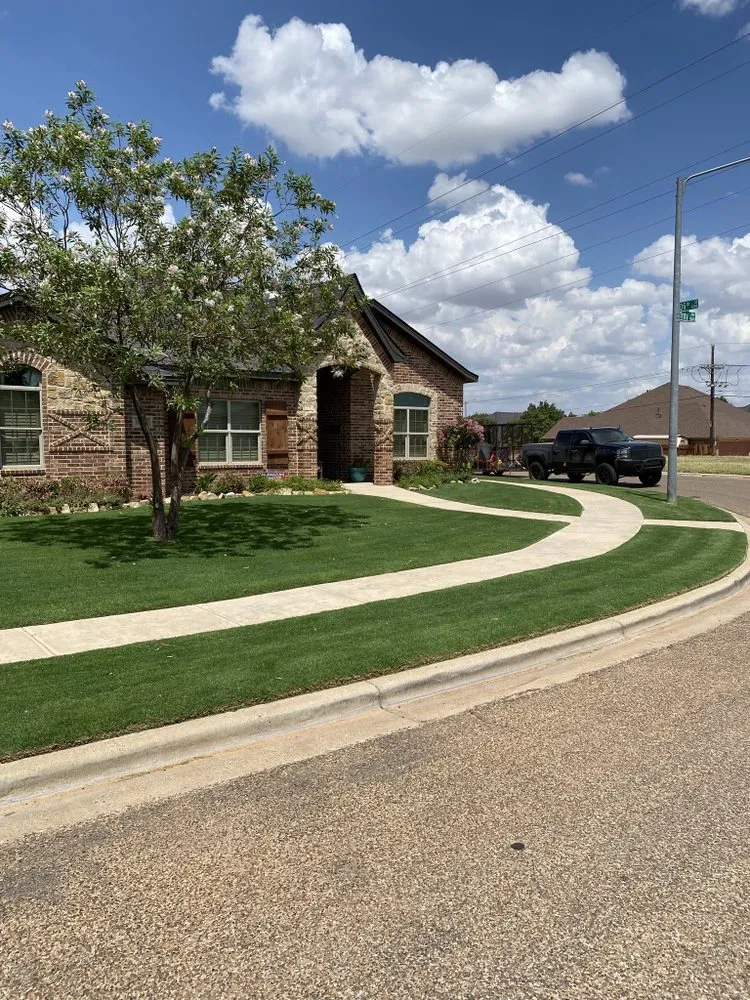 Professional outdoor landscaping in Lubbock, TX by 4 Seasons Lawn Care