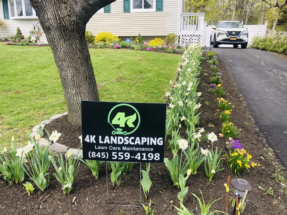 Custom landscape installation for year-round maintenance across Newburgh, NY - 4k Landscaping