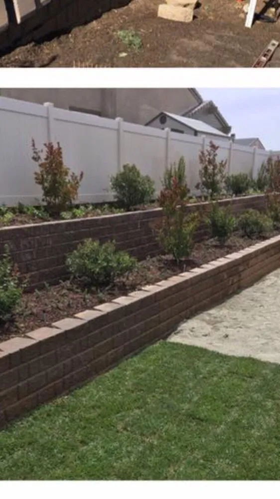 Custom landscape installation with custom design across Tehachapi, CA - 5 C's Landscaping