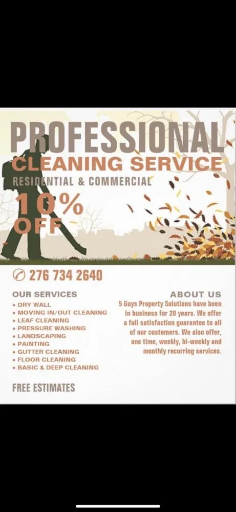 Trusted outdoor landscaping in Martinsville, VA by 5 Guys Property Solutions