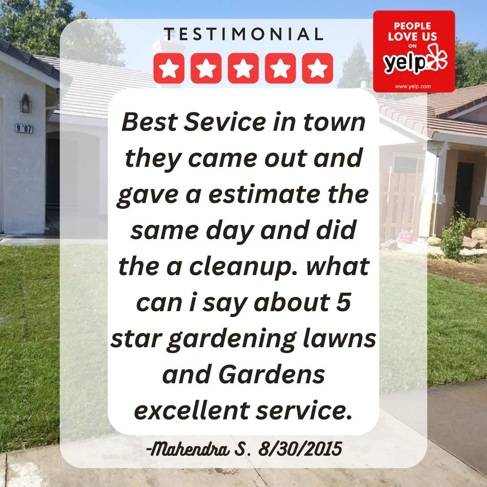 Affordable residential landscaping in Elk Grove, CA by 5 Star Gardening